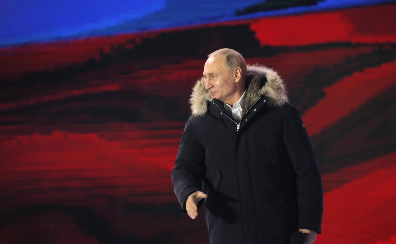 Venäjän presidentinvaaleista tehty vaalivilppiepäilyjä. Vaalien odotettu voittaja oli Vladimir Putin.