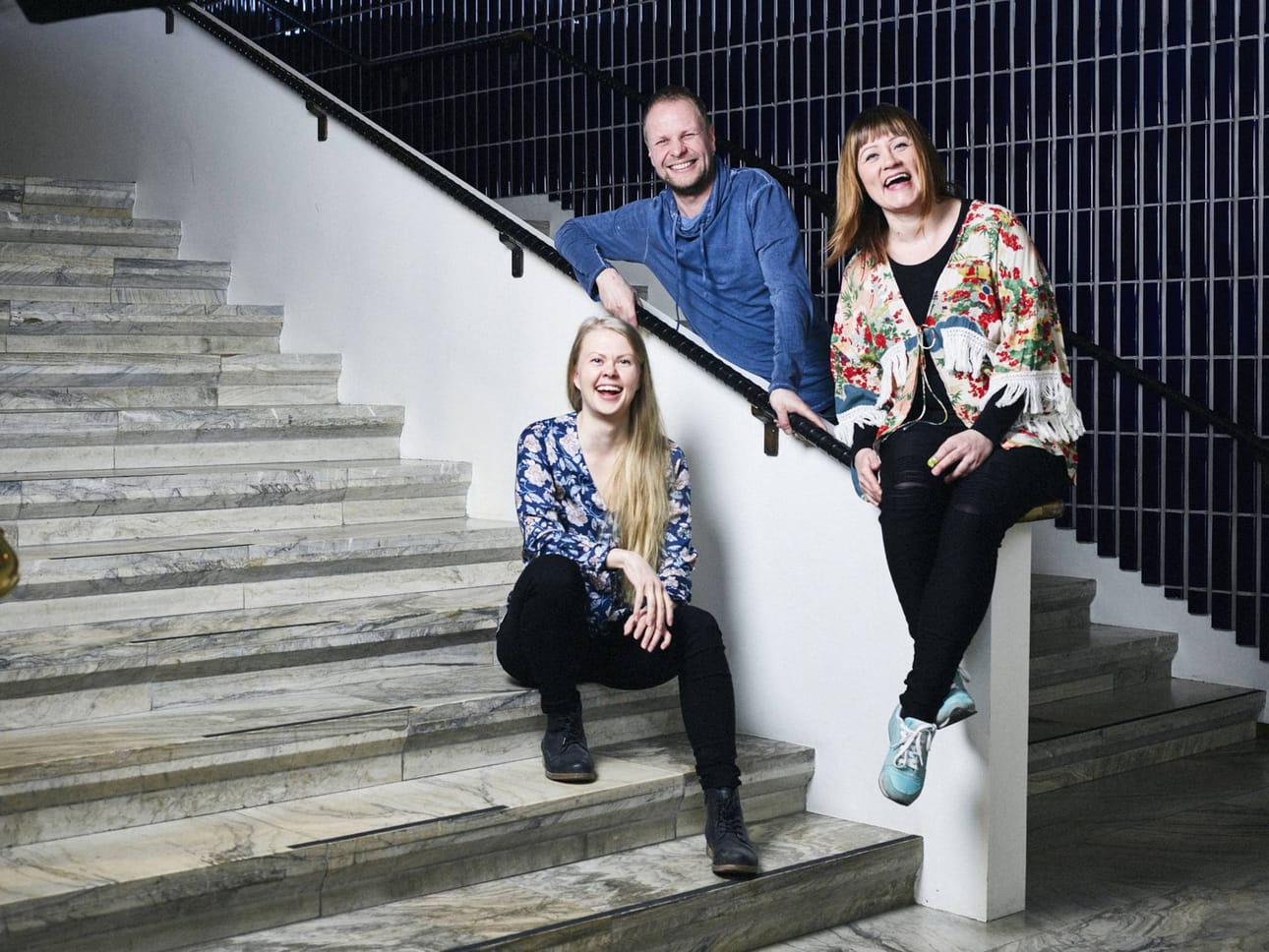 Onerva Kärkkäinen, Joni Kuokkanen ja Anne Niskala ovat Rovaniemen teatterin uudet vahvistukset.