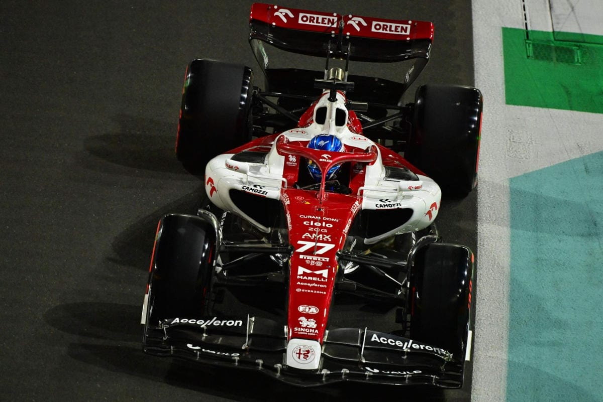 Alfa Romeon Valtteri Bottas oli aika-ajojen kahdeksas. LEHTIKUVA/AFP