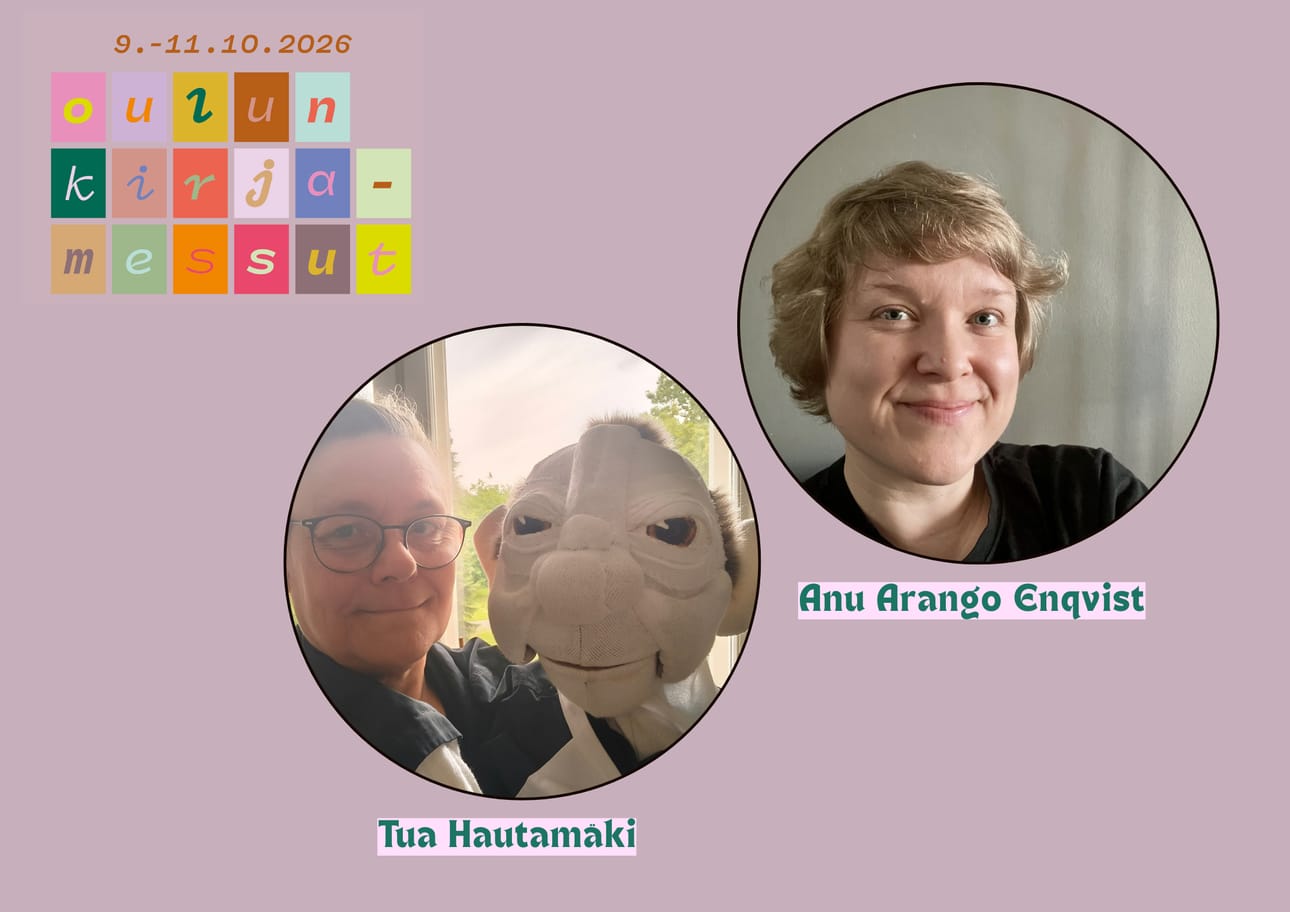 Nukketeatteritaiteilijat Anu Arango Enqvist ja Tua Hautamäki ovat mukana Muppet-hahmojen rakentamisessa yhdessä oululaisten osallistujien kanssa.