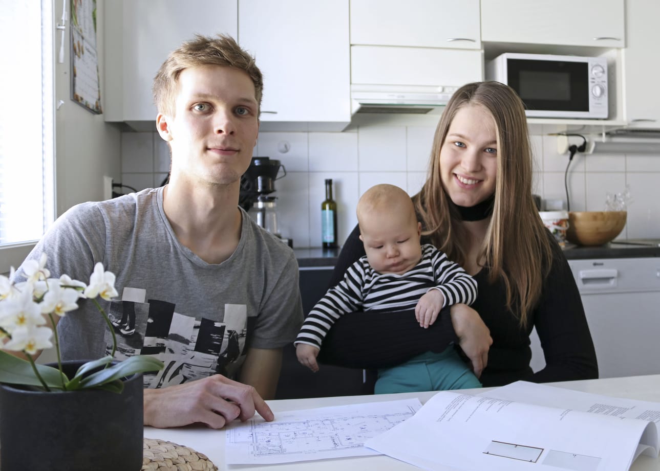 Antti, Nooa ja Reeta Moilanen pääsevät uuteen kotiin ensi vuoden puolella. Tällä hetkellä taloprojekti odottaa rakennuslupaa.