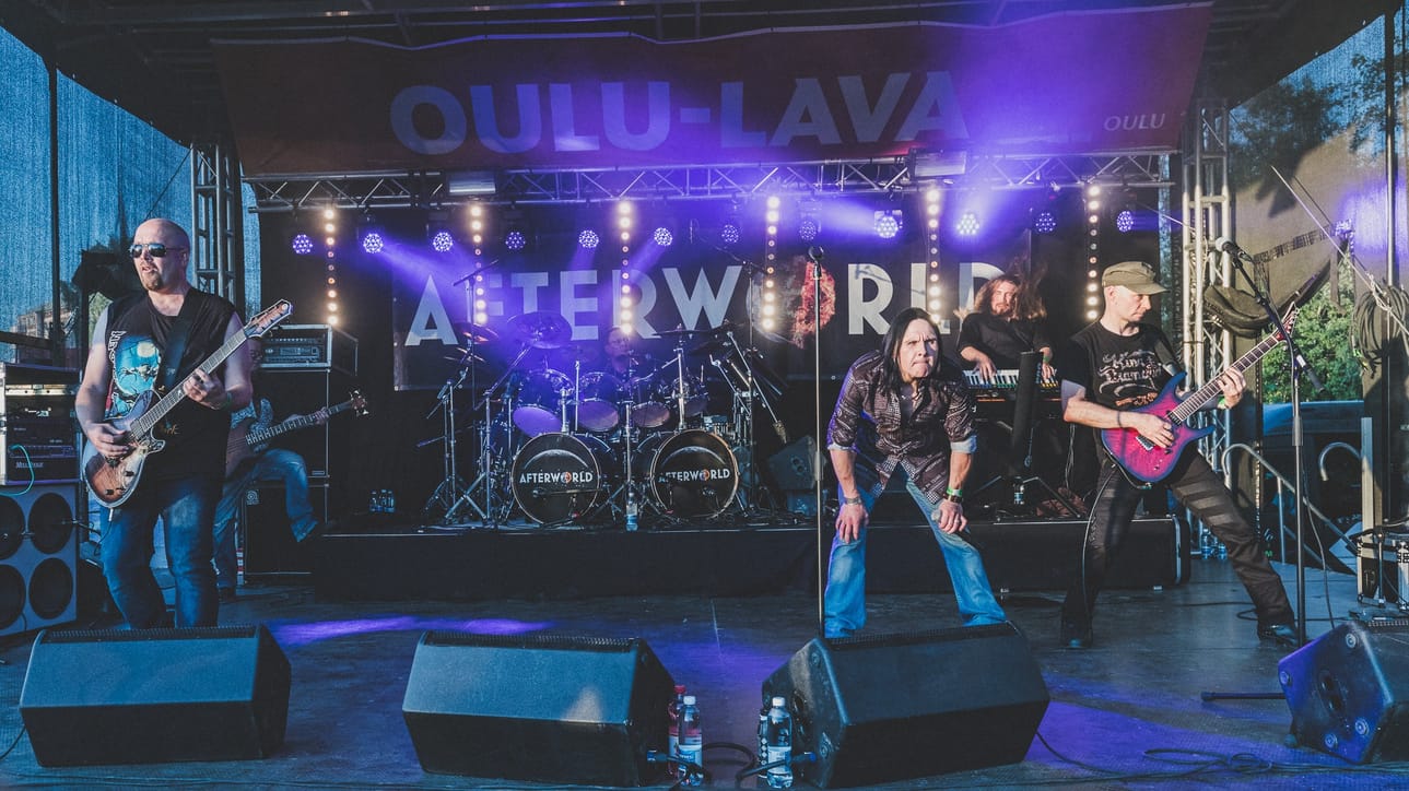 Afterworld esiintyi Qstock-festivaalin Oulu-lavalla heinäkuussa.