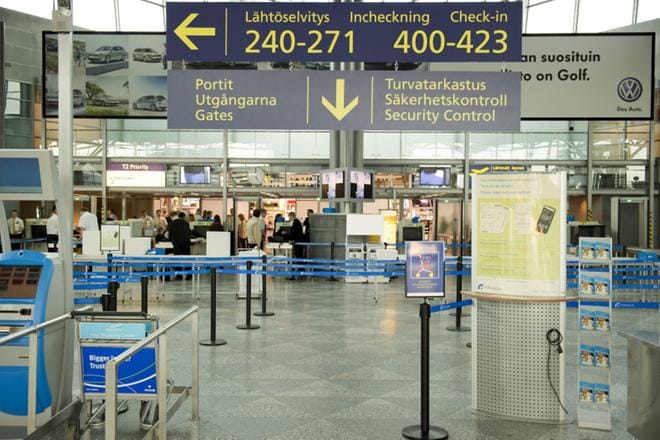 Ilmailualan työtaistelun vuoksi lentokentille on syytä mennä ajoissa. KUVA: Arkisto