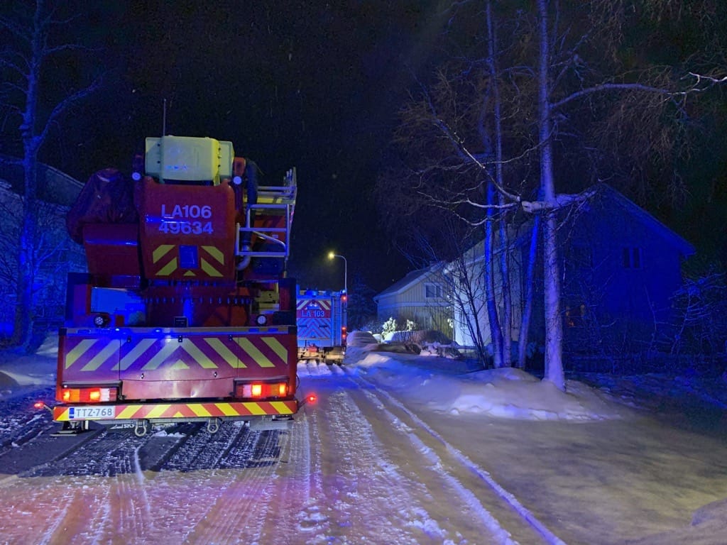 Torniossa Vapaudenkadulla sattui tulipalo torstai-iltana.