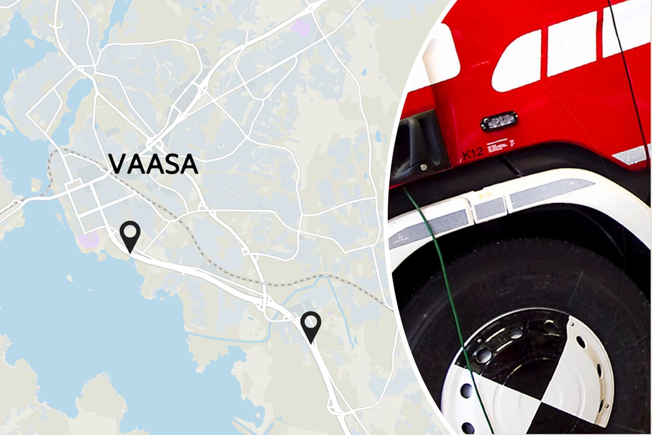 Liukkaus aiheutti ojaanajoja Vaasan moottoritiellä.