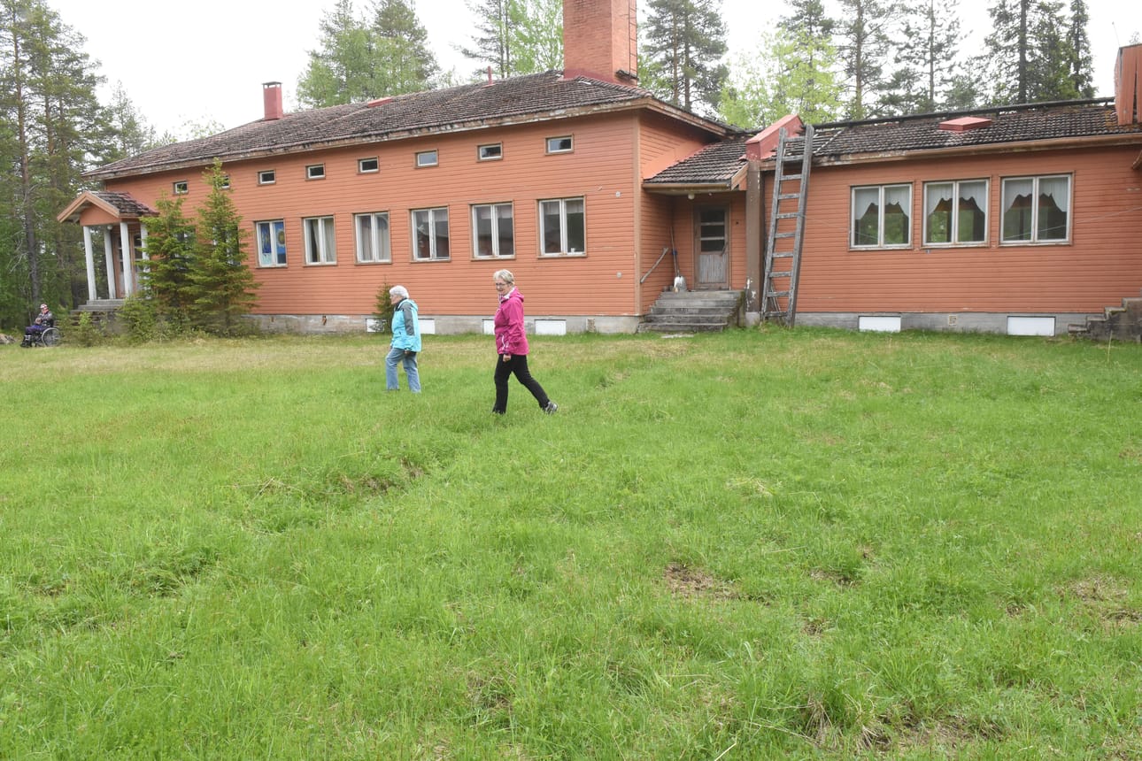 Tammelan koulun pihamaata. Tammelan koulu -nimistä koulua ei ole koskaan oikeasti ollut.