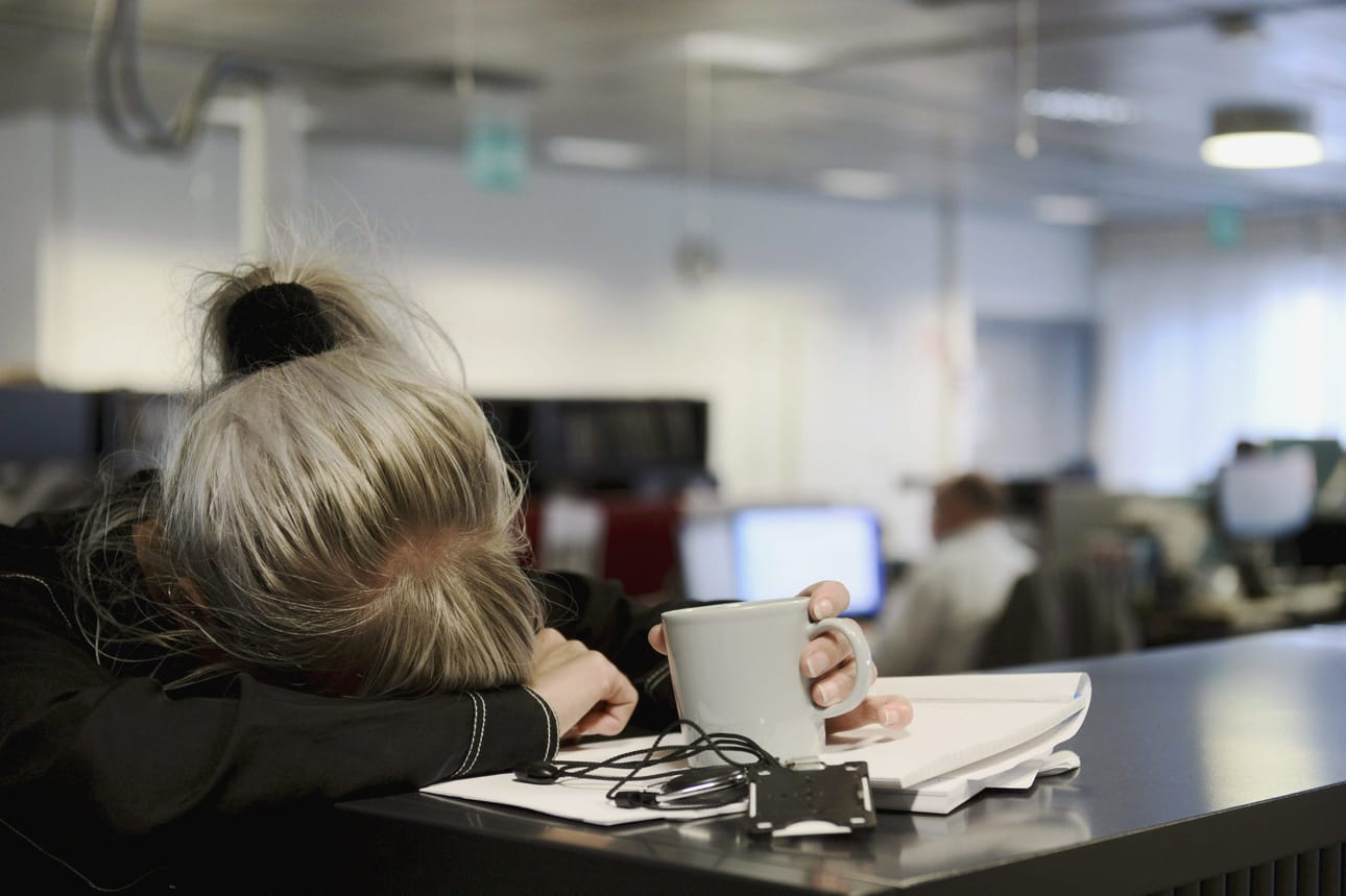 Työn kuormituksesta ei läheskään aina puhuta kehityskeskusteluissa. Lehtikuva / Olivia Ranta