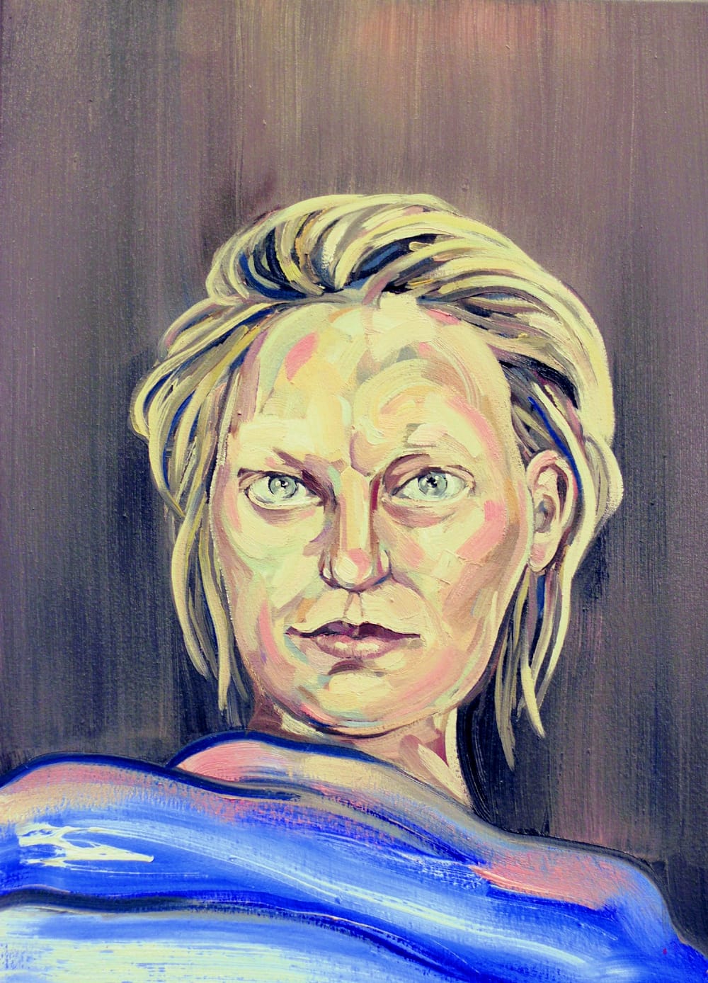 Lydia x, sarjasta Lydia, 60 x 43 cm, öljy kankaalle, 2017.