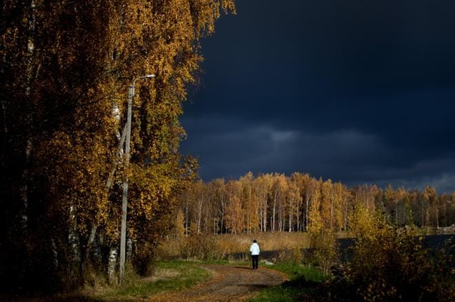Nuorta naista puukotettiin keskiviikkoiltana Onkilahden puiston Palosaarenpuoleisen rannan tuntumassa. Onkilahden seutu on suosittua ulkoilualuetta. KUVA: JAAKKO ELENIUS