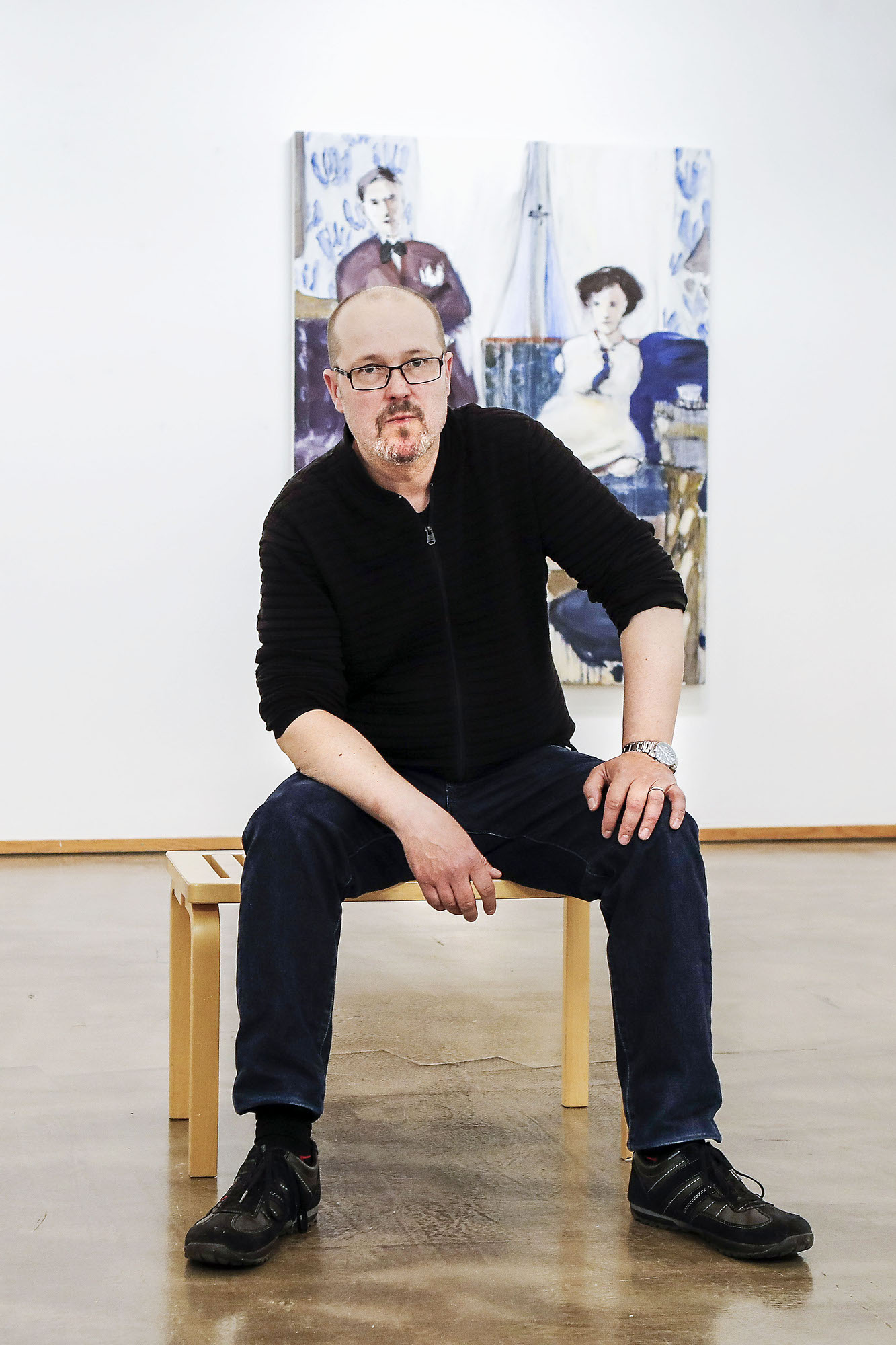 Taiteilija Viggo Wallensköldin teoksia oli esillä Aineen taidemuseon kesänäyttelyssä. 