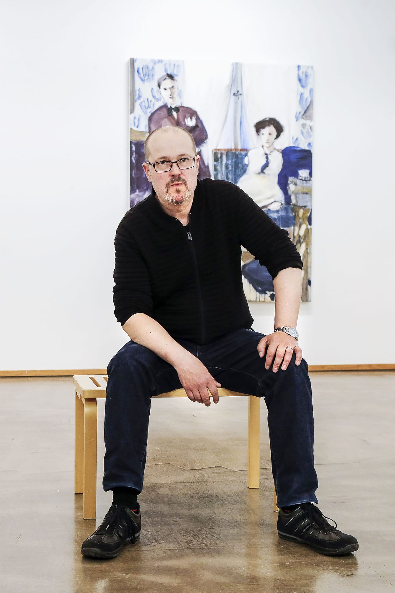 Taiteilija Viggo Wallensköldin teoksia oli esillä Aineen taidemuseon kesänäyttelyssä.