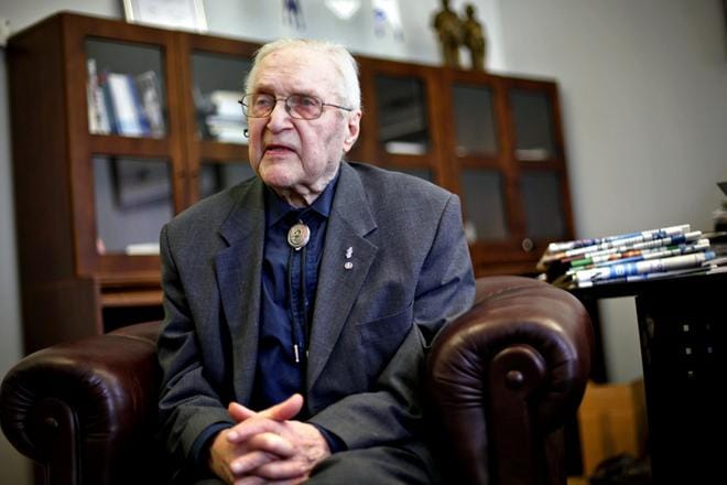 Risto Knaapi sai tunnustuksen työstä, jota hän on tehnyt kulttuurin hyväksi. Kuva: Henri Koskinen