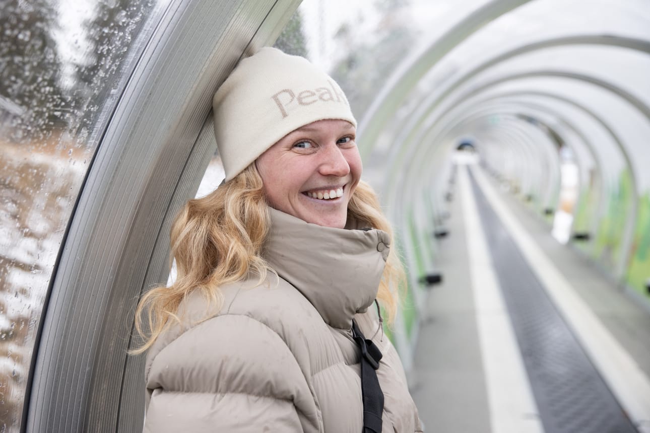 Anni Kärävä on Suomen suurimpia mitalitoivoja Milano-Cortinan kisoissa. Kuvassa Kärävä Rukalla marraskuussa.