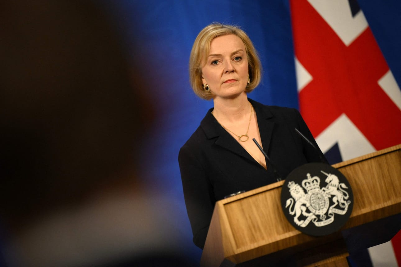 Britannian pääministeri Liz Truss. LEHTIKUVA/AFP