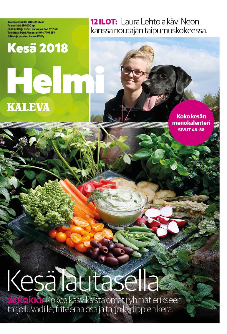 Kesä Helmi on pullollaan kesäisiä juttuja ja menovinkkejä. 