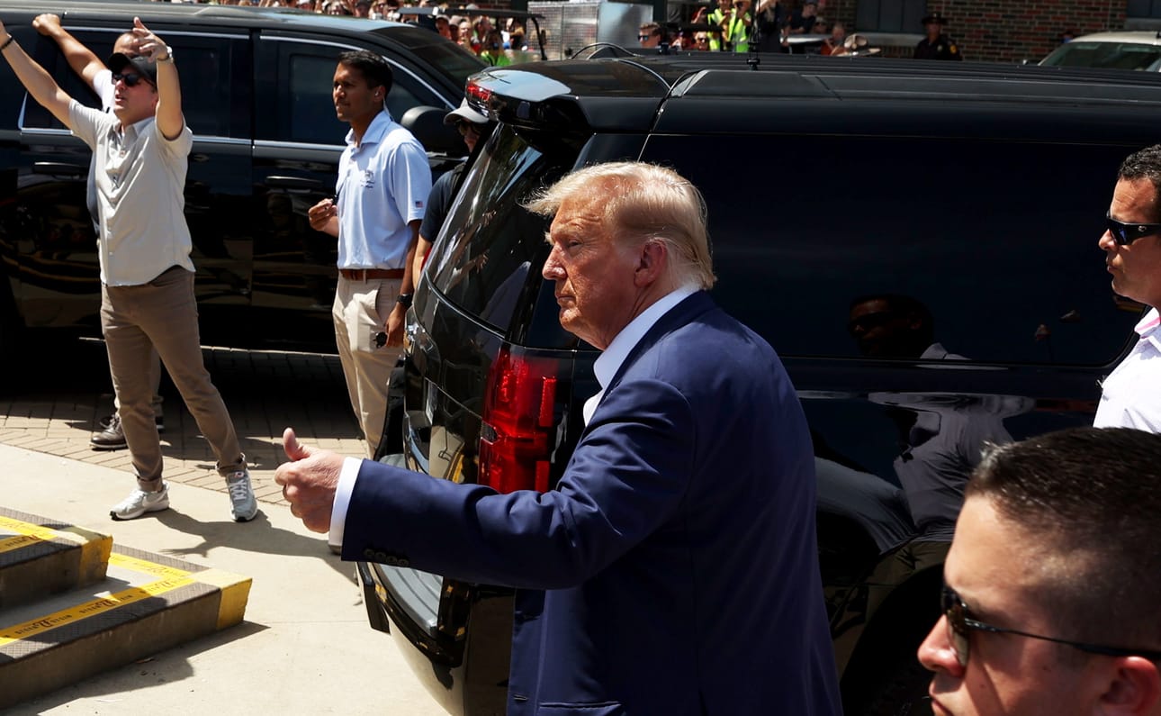 Yhdysvaltain entinen presidentti Donald Trump kampanjoi elokuussa Iowan osavaltiossa. Trump pyrkii republikaanien presidenttiehdokkaaksi ensi vuonna.