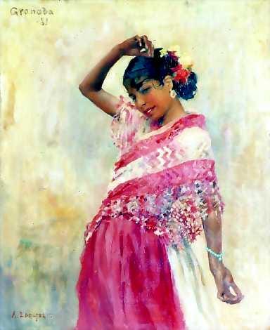 Espanjan lämpöä. Albert Edelfeltin maalaus Tanssiva Gitana I, 1881.