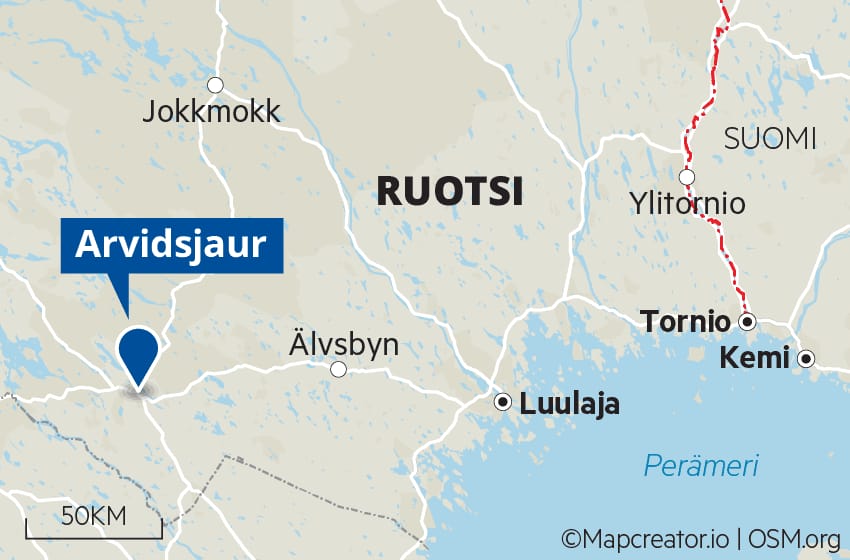 SVT:n mukaan motoristi kaatui jarrutettuaan soratiellä.