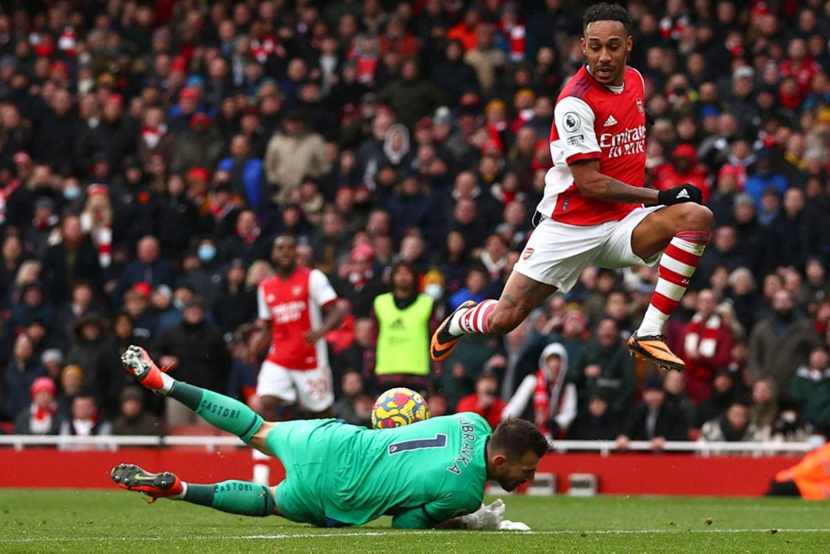 Arsenal todisti pärjäävänsä hyvin ilman joukkueen kapteenin tehtävistä tiistaina hyllytettyä Pierre-Emerick Aubameyangia. Arkistokuva. LEHTIKUVA / AFP