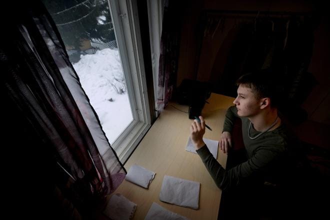 Joacim Viljamaan vaikea sairaus on nyt selätetty. Sairauden aikana nuori mies kävi mielessään läpi monenlaisia ajatuksia ja on kirjoittanut niistä rap-sanoituksia, joita on julkaistu lauluiksi asti. KUVAT: MATTI HAUTALAHTI