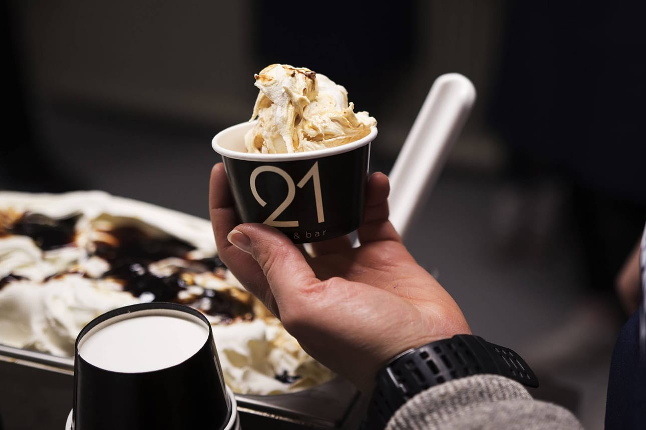Mascarpone-viikuna. Cafe & Bar 21:sen gelato-jäätelöt tulevat myyntiin kesäkuun alussa.