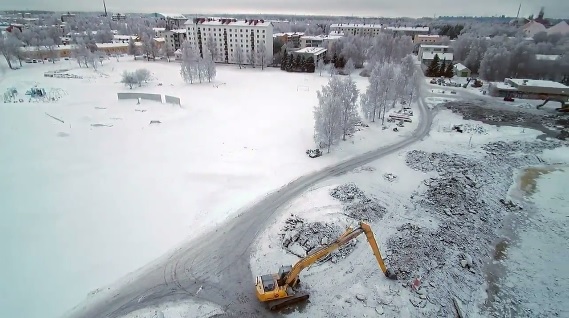 Tältä näyttää Hollihaka lintuperspektiivistä