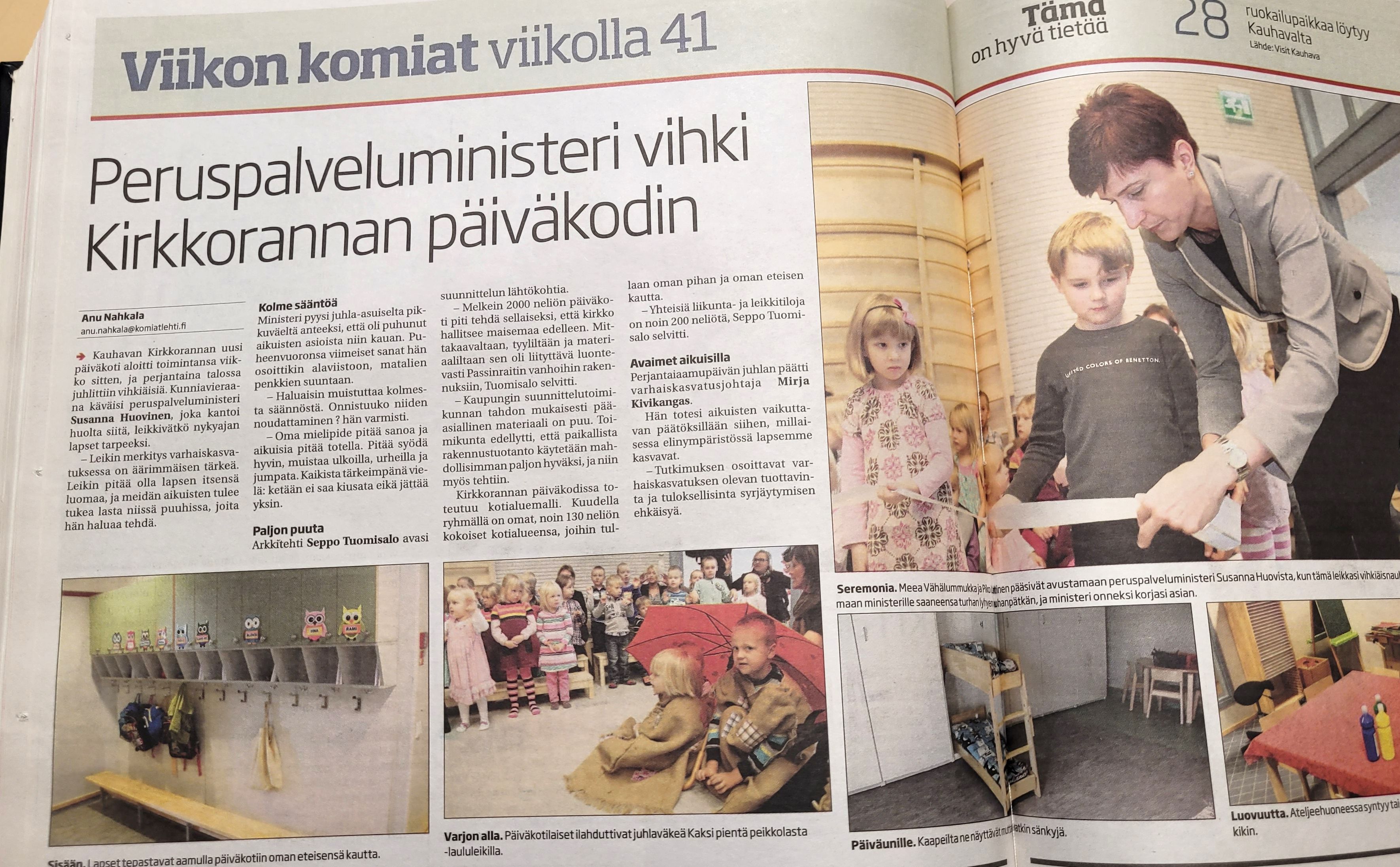 Kirkkorannan päiväkodissa on uusittu lattiat ja tehty keittiömuutoksia, työt kohta valmiit