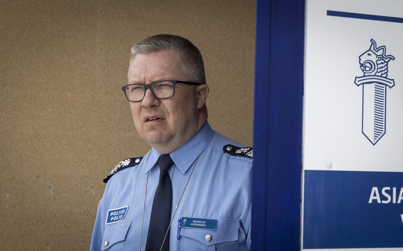 Oulun poliisilaitoksen rikosylikomisario Markus Kiiskinen on huolissaan nuorten rikollisuuden lisääntymisestä ja mielenterveyteen liittyvien poliisitehtävien määrän kasvusta. Arkistokuva.