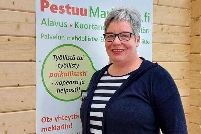 Pestuumarkkinoiden meklarina toimii Ritva Raisio.
