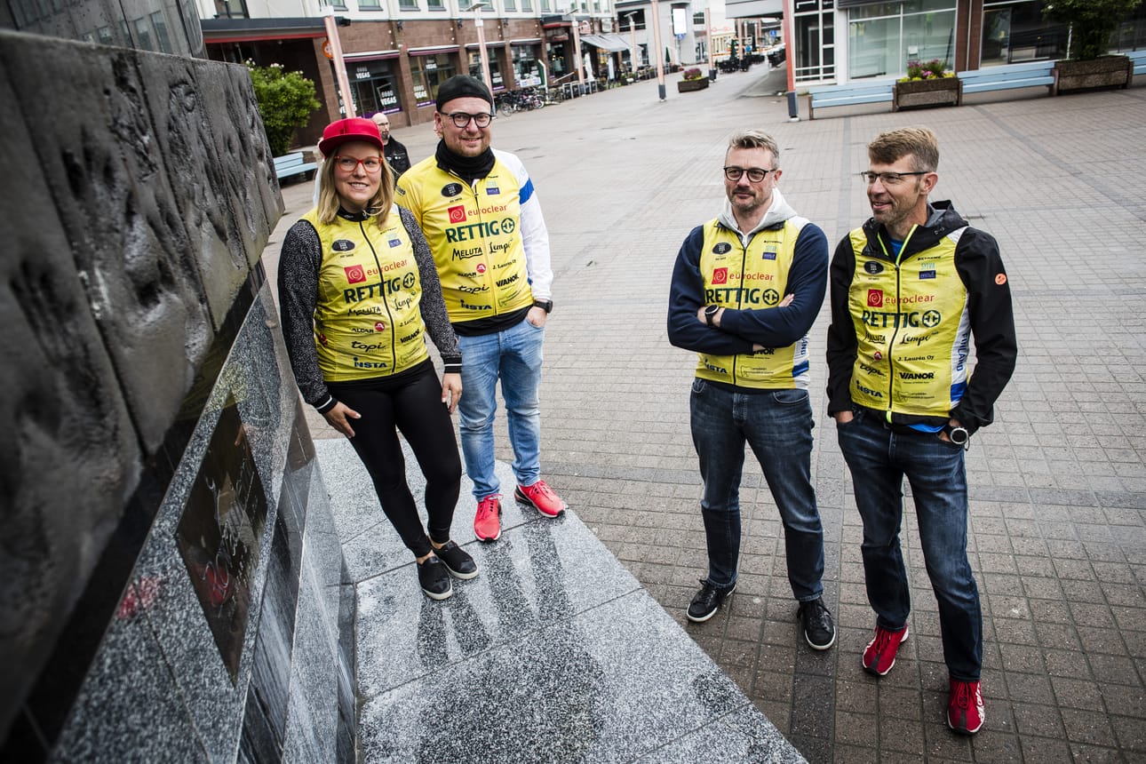 Team Rynkeby – God Morgon Tampere -pyöräilyjoukkue pyöräili Tampereelta Pariisin sijaan Rovaniemelle.