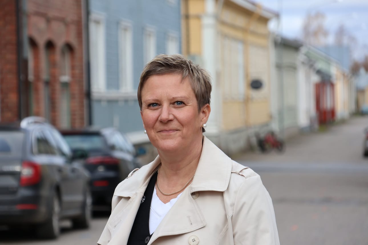 Kirjelmän on allekirjoittanut koko Kristiinan kaupunginhallituksen puolesta hallituksen puheenjohtaja Eva Lillmangs (r.) Arkistokuva.
