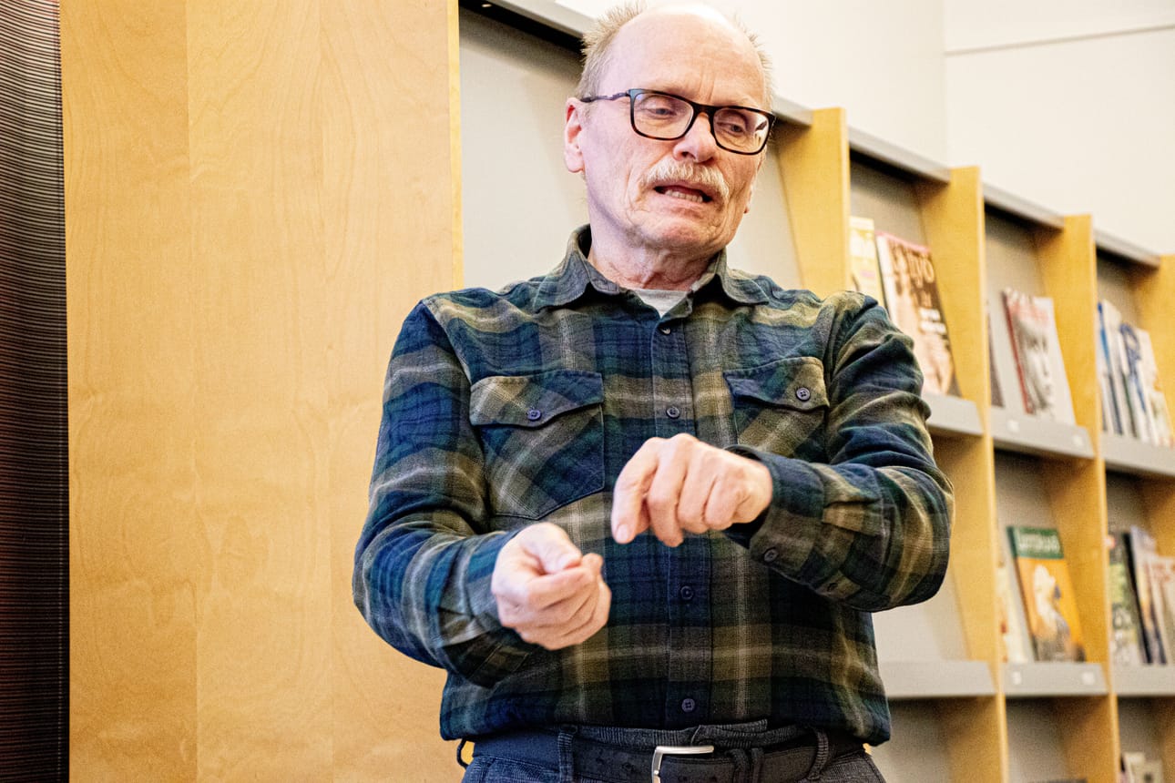 Vesa Ojanperä kertoili työuransa aikana huomaamistaan ympäristöpuolen muutoksista.