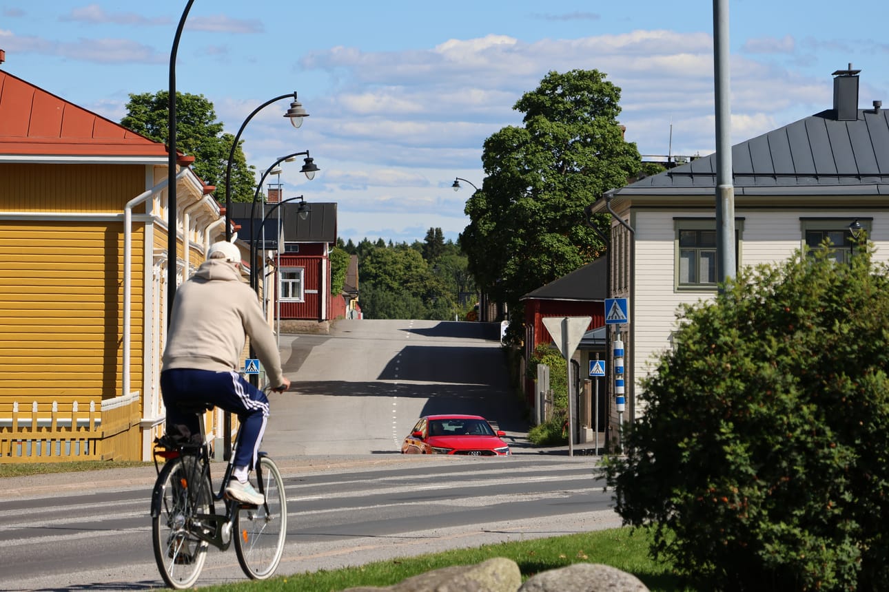 Työttömien määrä kasvoi myös Kristiinassa, mistä kuva on otettu. Kristiinassa töitä haki 203 henkilöä viime kuussa.