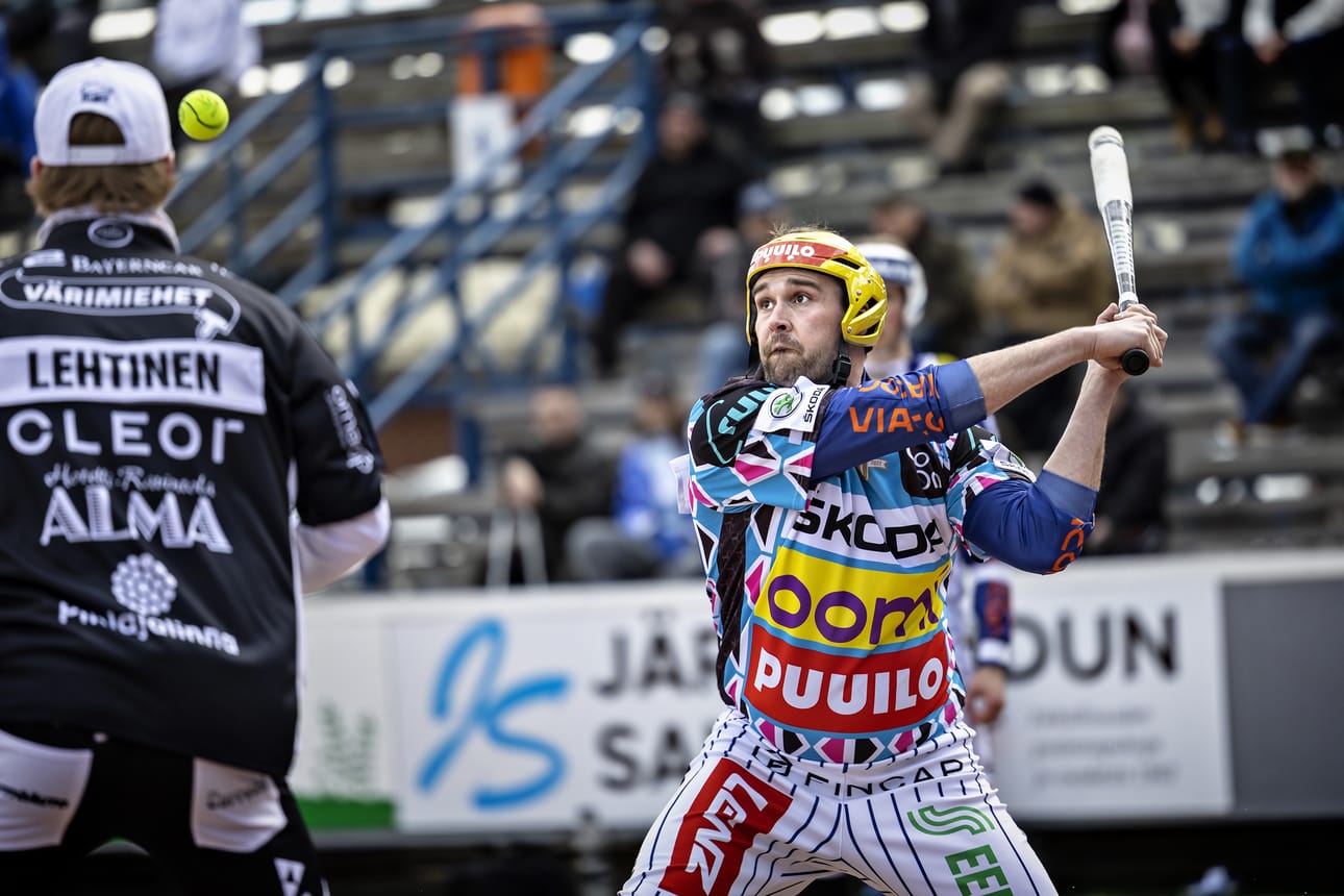 Jukka-Pekka Vainionpää löi supervuorossa neljä juoksua. Arkistokuva.