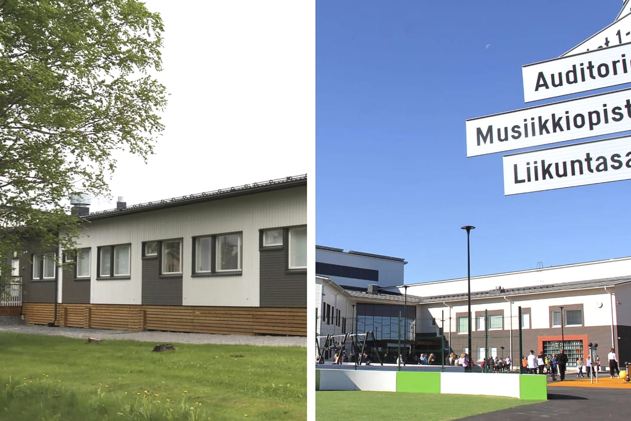 Härmän lukio toimii tällä hetkellä pääsääntöisesti Alahärmän koulukampuksen laidalla olevassa moduulissa, Kauhavan lukio Kauhavan koulukeskuksessa.