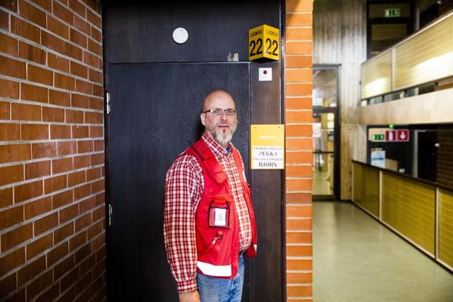 Myös Pekka M. Sinisalo pyrkii sinisten puoluesihteeriksi. Kuva: Joel Maisalmi