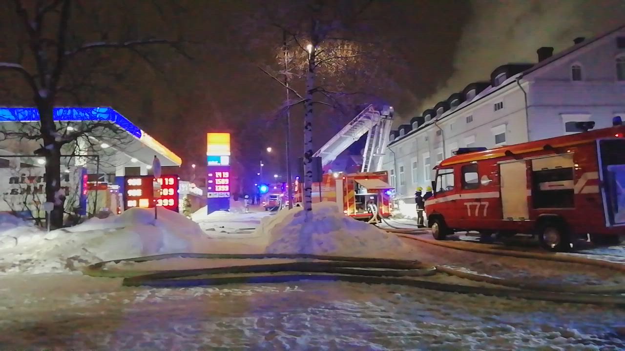 Uudenkaupungin tulipalosta video