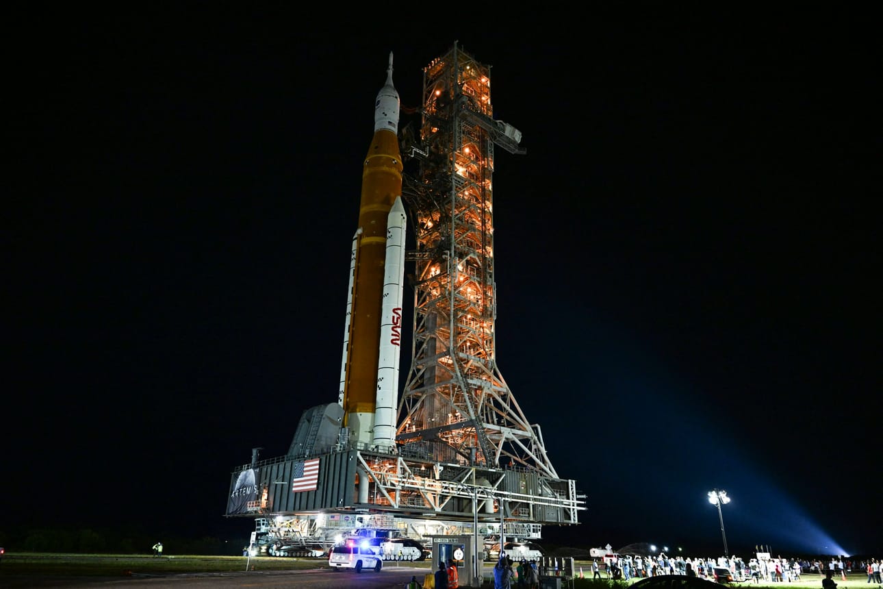 Nasan Artemis I -raketti laukaistaan pian avaruuteen. Lehtikuva/AFP
