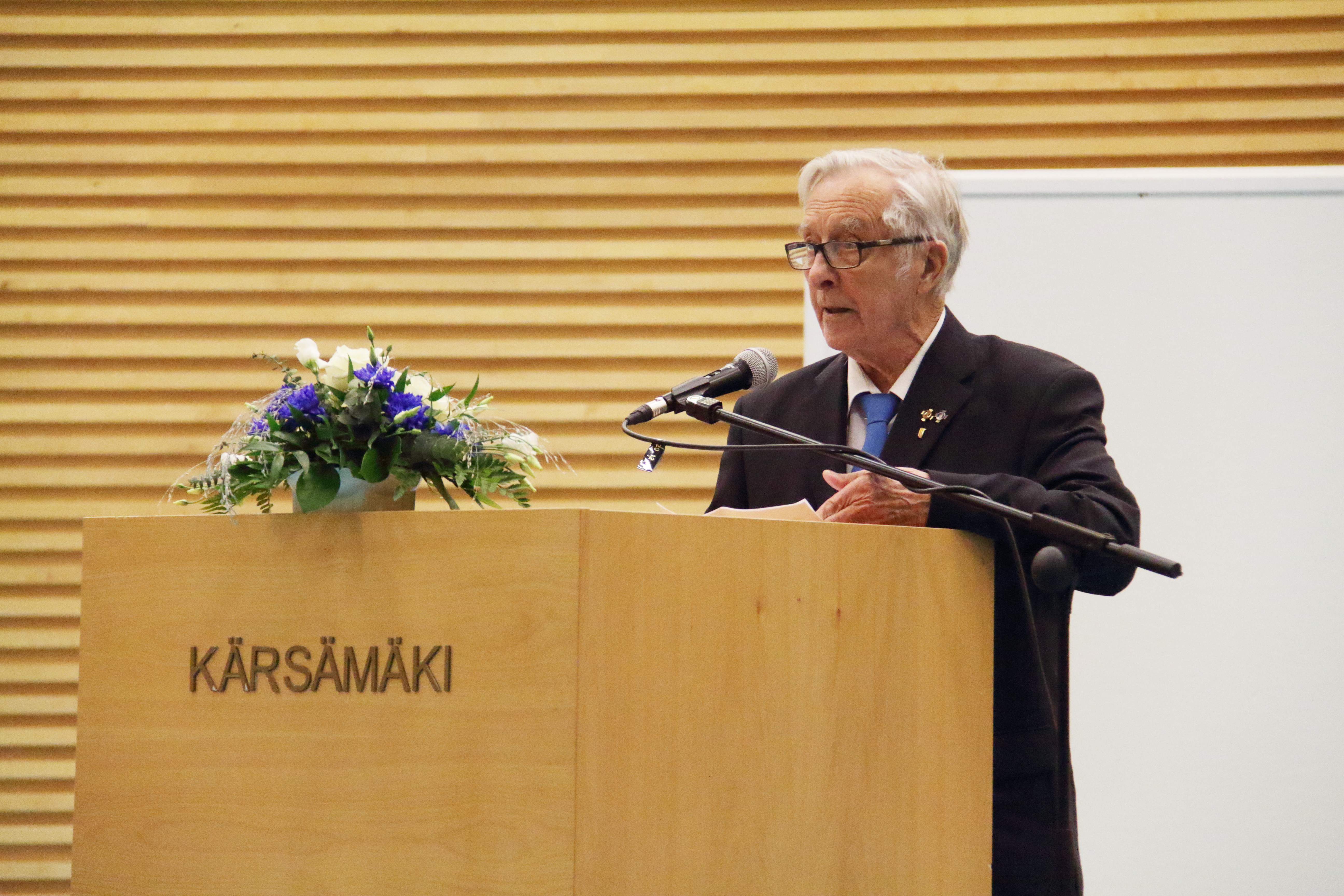 Juhlapuheen piti Olavi Vierimaa. Hän totesi, että puolustustahto ja isänmaata kohtaan koettu rakkaus tulee siirtää seuraaville sukupolville.