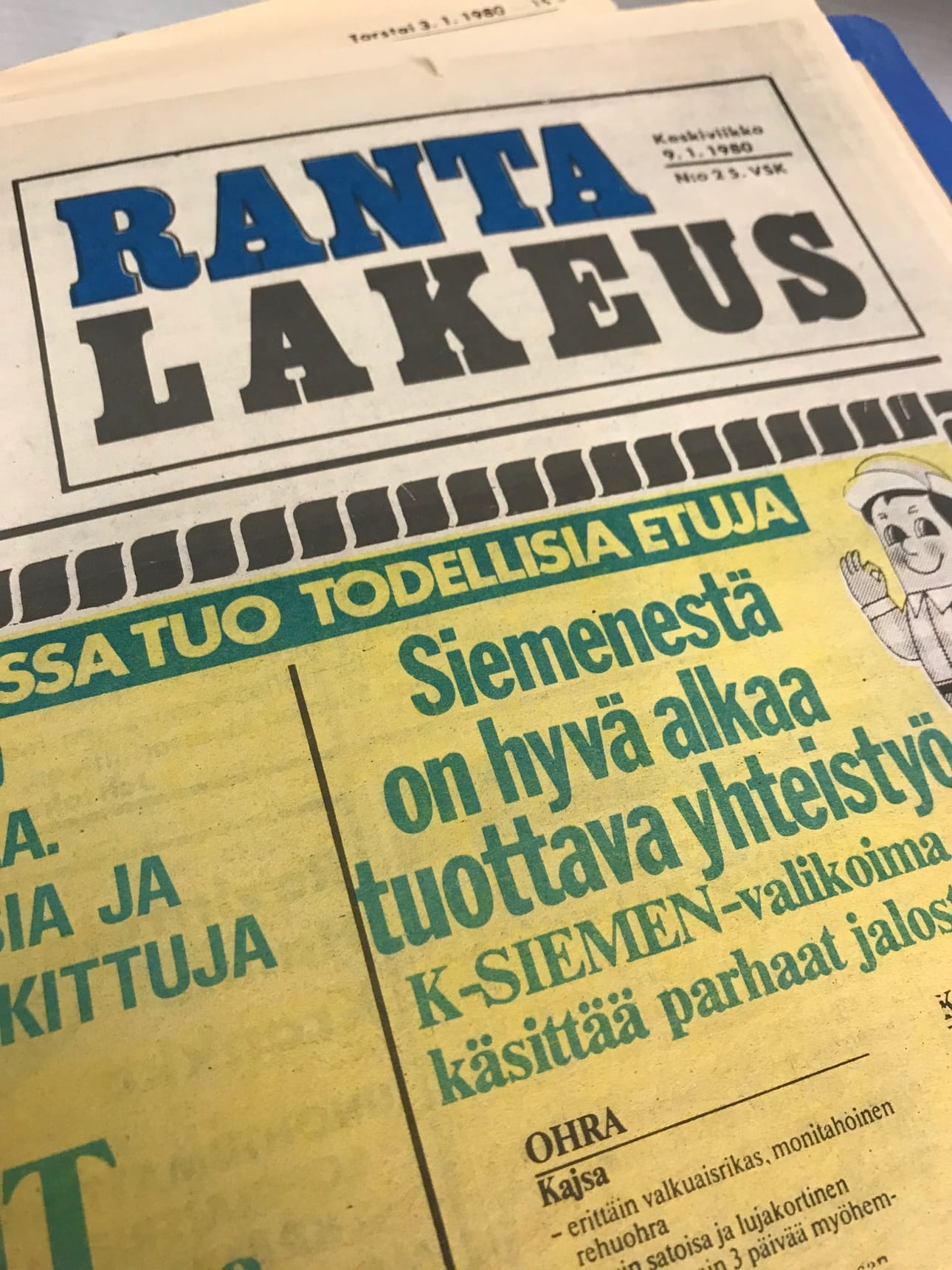 Mitä lehdessä kerrottiin 9.1.1980?
