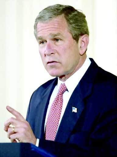 Aloitteentekijä . George W. Bushilta odotetaan esitystä Palestiinan valtiosta pikapuoliin.