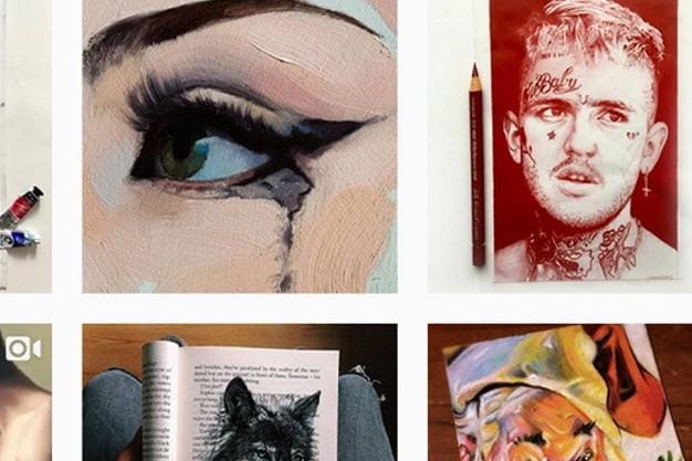 Esimerkkejä Instagramin taidegallerioista. Useimmat suuret museot ja kivijalkagalleriat näkyvät myös sosiaalisessa mediassa, esimerkkeinä Museum of Modern Arts ja Saatchi Gallery. KOLLAASI: JANI KAUNISTO