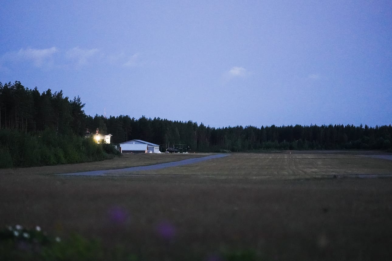 Kuva lentokentältä.
