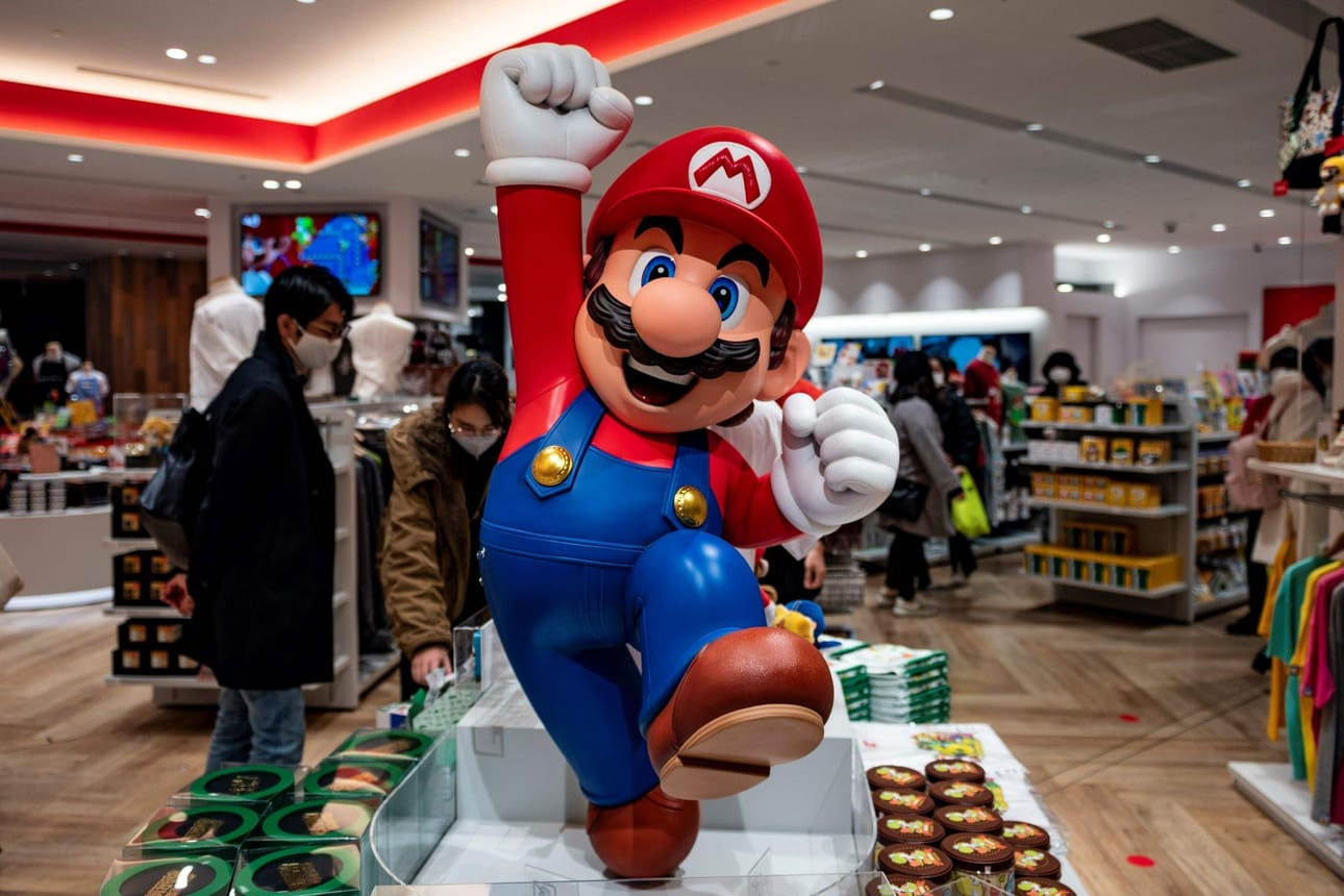 Mario on Nintendon tunnetuimpia pelihahmoja. LEHTIKUVA/AFP