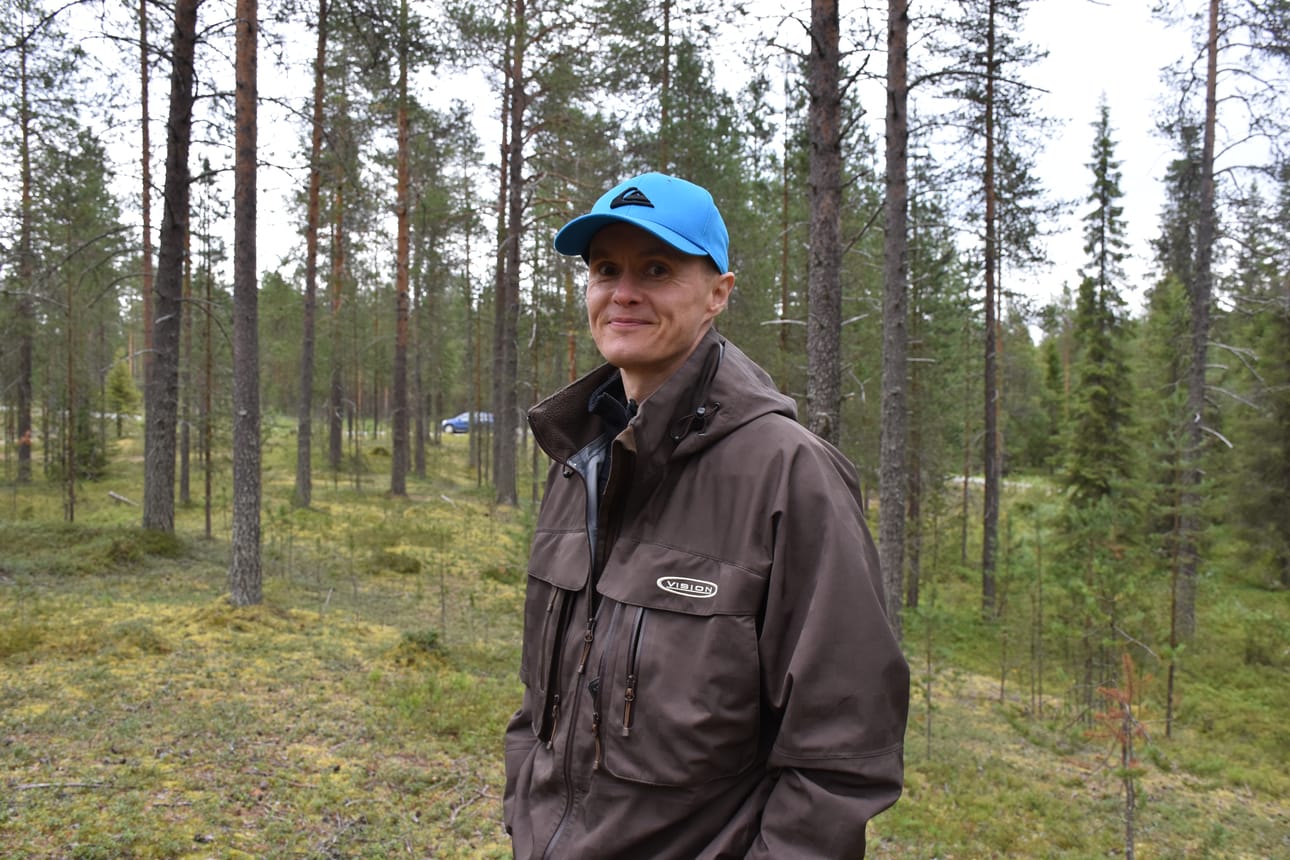 Harri Mourujärvi löysi loukkaantuneen muuttohaukan kesäkuun lopulla.