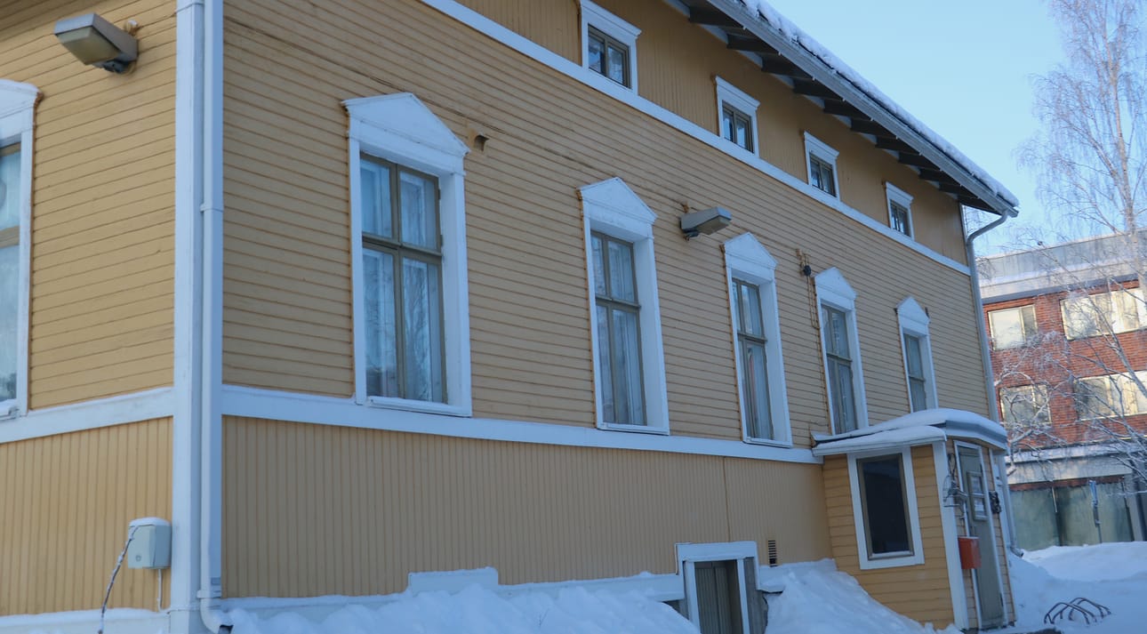Taidetalo Väinölässä on esillä muun muassa Mina Canthin elämää valokuvina.