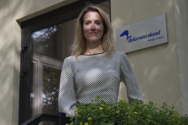 Kaja Kallas jätti pestinsä Brysselin europarlamentissa ja palasi Tallinnaan johtamaan oppositioon ajautunutta reformipuoluetta. KUVA: Toomas Volmer