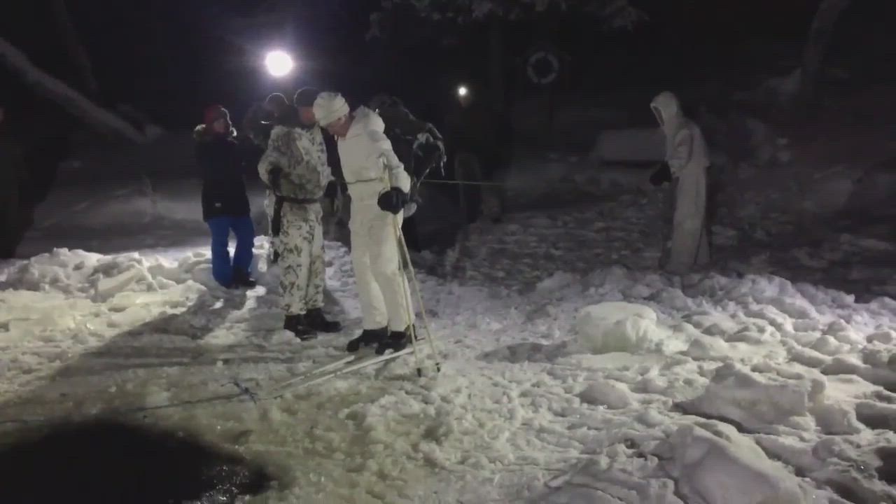 Jääkäriprikaatin talvisotakurssin jääharjoitus