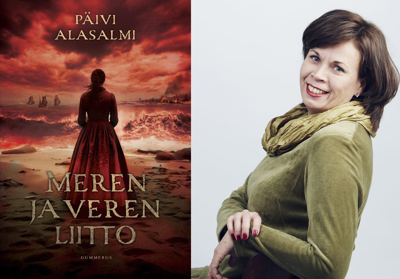 Päivi Alasalmen kirjailijanura on tuottanut lähes 30 julkaistua teosta. Meren ja veren liitto ilmestyi tällä viikolla.