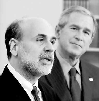George W. Bushin valinta keskuspankin johtajaksi oli Ben Bernanke.